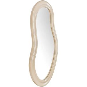 NV GALLERY Miroir ROMY - Miroir organique, Verre & bois beige, H92 Beige