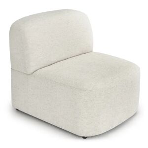 NV GALLERY Fauteuil modulable TODD - Fauteuil modulable, Boucle blanc latte Blanc