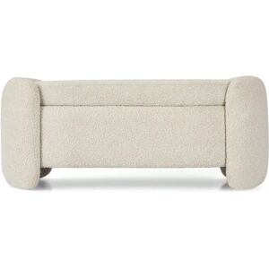 NV GALLERY Banc coffre OTO Banc coffre Blanc avoine boucle L122 Blanc