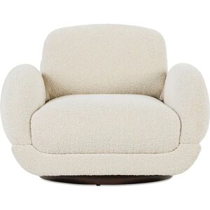 NV GALLERY Fauteuil MASSAO - Fauteuil, Blanc avoine boucle, 102x78 Blanc