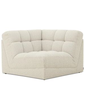 NV GALLERY Fauteuil angle modulable PAUL - Fauteuil d'angle modulable, Blanc avoine boucle Blanc
