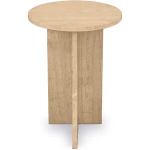 NV GALLERY Table dappoint EMILIO Table dappoint Pierre de travertin waterproof H50 Naturelle