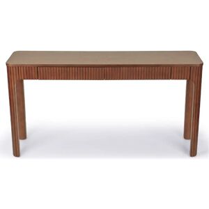 NV GALLERY Bureau DUNE - Bureau ou console, Bois de frene teinte noyer, L145 Marron