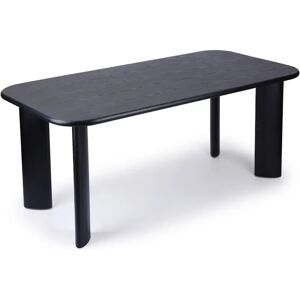 NV GALLERY Table a manger OFFGRID - Table a manger, pour 6 personnes, Bois de frene noir veine, L180 Noir