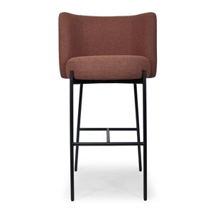 NV GALLERY Chaise de bar RAY Tabouret de bar Terracotta blush H78 Terracotta Noir