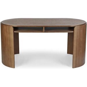 NV GALLERY Bureau ELIPE - Bureau, Bois de frene teinte noyer, L160 Marron