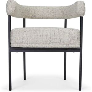 NV GALLERY Chaise ARCADE - Chaise, Tweed beige & metal noir Beige / Noir