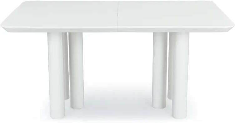 NV GALLERY Table à manger AMADEO - Table à manger extensible, pour 4-8 personnes, Bois blanc, L160-240 Blanc