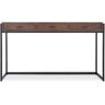 NV GALLERY Console BRUCE - Bureau, Bois de noyer & métal noir, L140 Marron / Noir