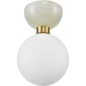 NV GALLERY Plafonnier ou applique murale BLOOM - Plafonnier ou applique murale, Sphere blanche & jade, Ø15 Blanc