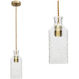 NV GALLERY Suspension ADLER - Suspension, Verre carafe, H24 Dore