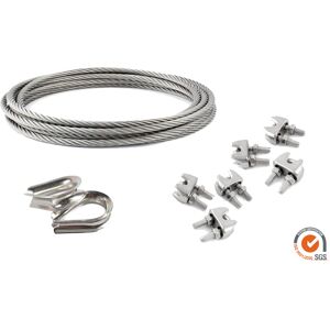 SUNNY INCH ® kit Cable en acier pour voiles d'ombrage-1.5 m