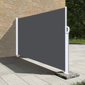 SUNNY INCH ® Stores latéral paravent extérieur brise vue pour terrasse - Armature blanc - Gris anthracite - Publicité SUNNY INCH ® Stores latéral paravent extérieur brise vue pour terrasse - Armature blanc - Gris anthracite - Publicité