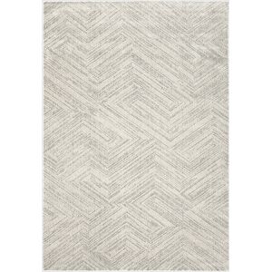 120x170 Tapis ultra-doux - Minimaliste - Crème dessin graphique gris