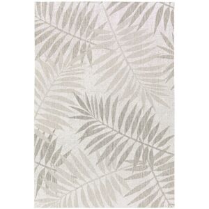 200x290 Tapis polyester en matière recyclé - Harmonie - Feuilles beige