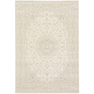 80x300 Tapis à motif floral oriental - Médina - Écru