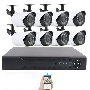 Grantek Kit VidéoSurveillance Enregistreur + 8 Cameras