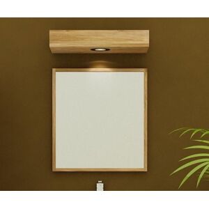 AQUAEDITION Miroir design bergame en teck l60 x h65 encadrement 6cm