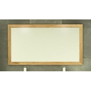 AQUAEDITION Miroir design bergame en teck l120 x h65 - encadrement 6 cm