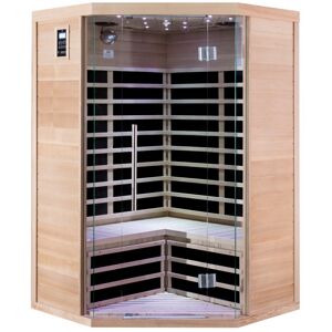 SNÖ Sauna infrarouge d’angle panneaux carbone 2180W LUXE 2-3 places - SNÖ