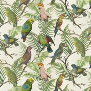 John Derian Tissu Parrot And Palm