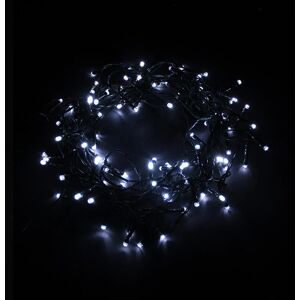 Guirlande Lumineuse 7M 96LED IP44, 8 modes + timer, Cable vert - Blanc Froid (piles non incluses) - SILAMP