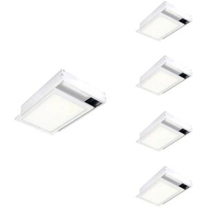 Kit Saillie BLANC pour Panneau LED 60x30 Slim (Pack de 5) - SILAMP