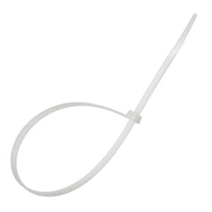 Serre-câbles 100 x 3,5mm Blanc (Pack de 100) - SILAMP - Publicité
