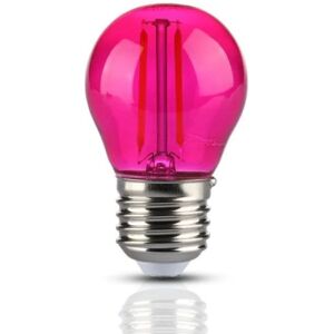 Ampoule LED E27 Filament 2W G45 Rose - SILAMP