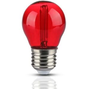 Ampoule LED E27 Filament 2W G45 Rouge - SILAMP