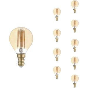 Ampoule LED E14 Filament 4W G45 (Pack de 10) - Blanc Chaud 2300K - 3500K - SILAMP