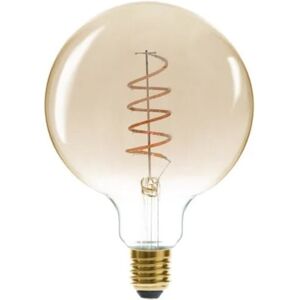 Ampoule LED E27 Filament Torsade 4W Globe Ambre - SILAMP