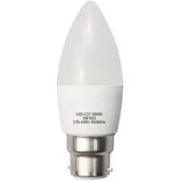 Ampoule LED B22 6W 220V C37 180u00b0 – Blanc Neutre 4000K – 5500K – SILAMP