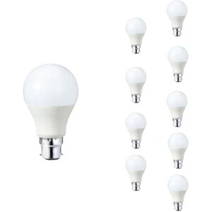 Ampoule LED B22 9W 220V A60 180° (Pack de 10) - Blanc Chaud 2300K - 3500K - SILAMP