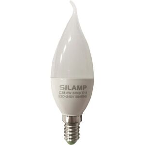 Ampoule LED E14 Flamme 8W 220V Ø38mm - Blanc Froid 6000K - 8000K - SILAMP