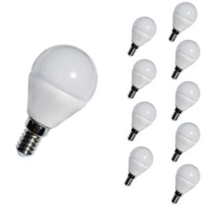Ampoule LED E14 4W 220V G45 240° (Pack de 10) - Blanc Froid 6000K - 8000K - SILAMP