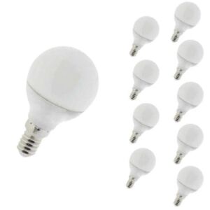 Ampoule LED E14 6W 220V G45 Dimmable (Pack de 10) - Blanc Froid 6000K - 8000K - SILAMP