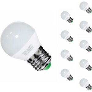 Ampoule LED E27 6W 220V G45 220° (Pack de 10) - Blanc Chaud 2300K - 3500K - SILAMP