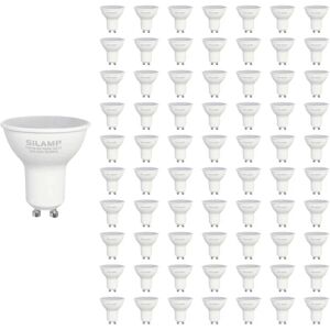 Ampoule LED GU10 6W 220V SMD2835 PAR16 10LED 100° (Pack de 100) - Blanc Neutre 4000K - 5500K - SILAMP