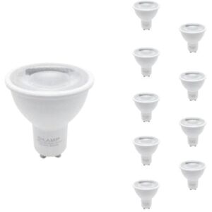 Ampoule LED GU10 Dimmable 8W 220V SMD2835 PAR16 60° (Pack de 10) - Blanc Neutre 4000K - 5500K - SILAMP