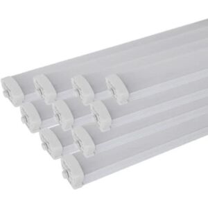 Réglette LED étanche 150cm 50W IP65 (Pack de 10) - Blanc Froid 6000K - 8000K - SILAMP