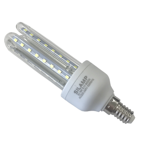 SILAMP Ampoule LED E14 Lynx 9W 220V 360° CFL - Blanc Chaud 2300K - 3500K - Publicité
