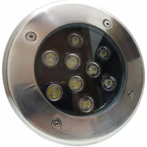 Spot LED Encastrable Exterieur IP65 220V Sol 9W 60° - Blanc Chaud 2300K - 3500K - SILAMP