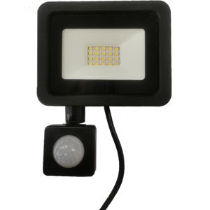 Projecteur LED Exterieur 20W IP65 NOIR avec Detecteur de Mouvement Crepusculaire - Blanc Froid 6000K - 8000K - SILAMP