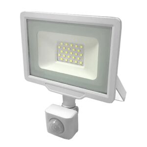 Projecteur LED Exterieur 50W IP65 BLANC avec Detecteur de Mouvement Crepusculaire - Blanc Froid 6000K - 8000K - SILAMP