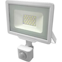 Projecteur LED Extérieur 20W IP65 BLANC avec Détecteur de Mouvement Crépusculaire – Blanc Froid 6000K – 8000K – SILAMP