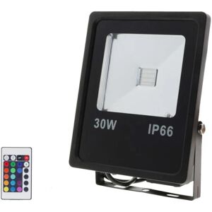 Projecteur LED RGB 30W Extérieur IP66 Plat NOIR - SILAMP