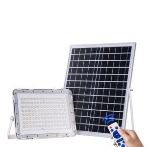 Projecteur Solaire LED 20W IP65 (Panneau Solaire + Télécommande Inclus) - Blanc Froid 6000K - 8000K - SILAMP