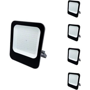 Projecteur Extérieur LED 150W IP65 Noir (Pack de 5) - Blanc Neutre 4000K - 5500K - SILAMP