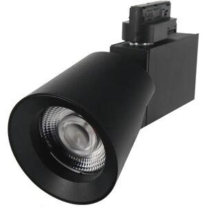 Spot LED sur rail 32W 38° Monophasé NOIR - Blanc Chaud 2300K - 3500K - SILAMP